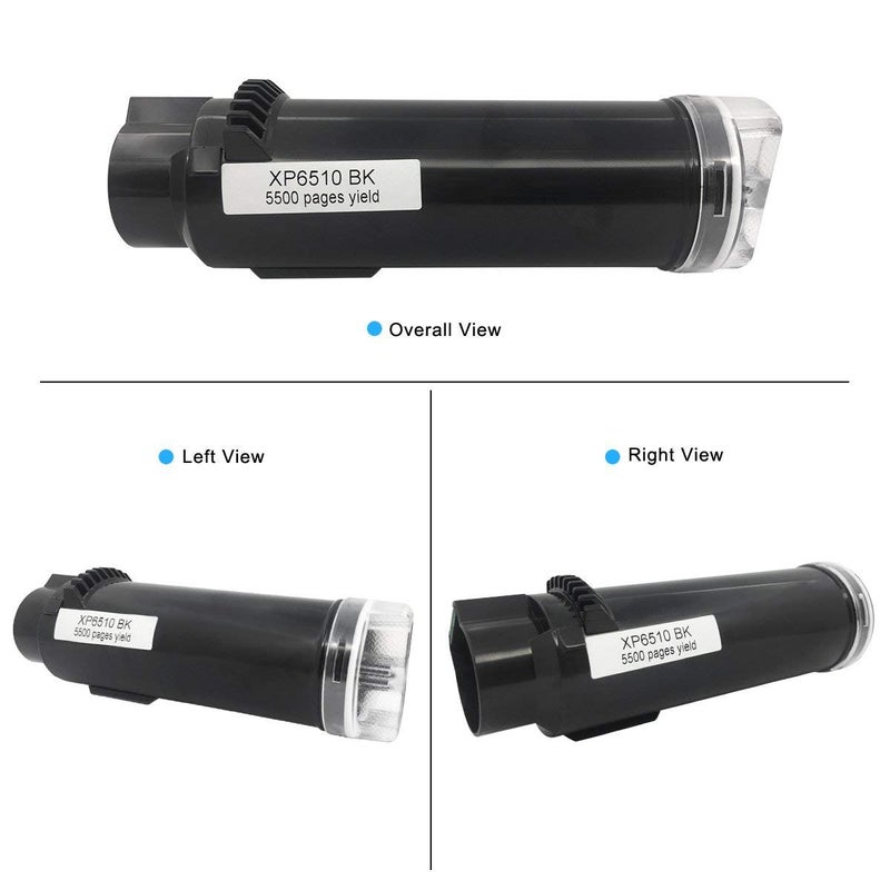 Greenprint 5 Packs 6510 6515 Compatible Toner Cartridges (Extra High Yield) 5500 Pages 2 Blacks, 4300 Pages CMY for Xerox Phaser Printers 6510dni 6510dnm 6510n 6510dn WorkCentre 6515dni 6515dnm 6515 6515n 6515dn - Image 2